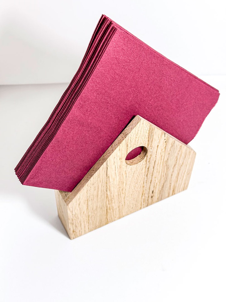 Serviettenhalter Haus Detailansicht